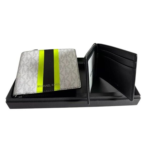 Michael Kors Men's Gifting MK Signature Wallet Billfold Box Set - Picture 5 of 6